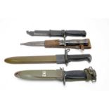 Four bayonets from various countries