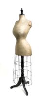 A Belle Epoque seamstress' dress form or mannequin