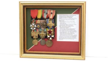 A group of medals awarded to an anonymous Adjudant-Chef de Parachutiste