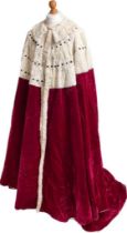 The Peerage robes worn by Viscount Melville to the coronation of Queen Victoria in 1837
