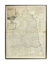 Thomas Kitchin - A New and Improved Map of Northumberland | copper plate engraving