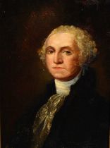 After Gilbert Stuart - Portrait of George Washington, | oil