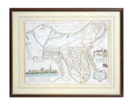 Thomas Shaw - A map of the Sinai Peninsula | copperplate engraving