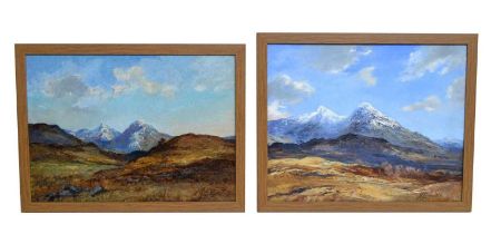 Nan C. Livingstone - Two views of Ben More and Stob Binnein | oil