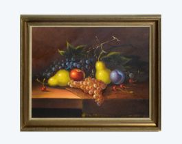 20th Century Continental - Still Life with Cherries and Berries | acrylic