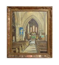 Owen Bowen - St Oswald's Church, Collingham | oil