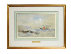 Thomas Bush Hardy - The Mouth of the Tyne After a Gale | watercolour