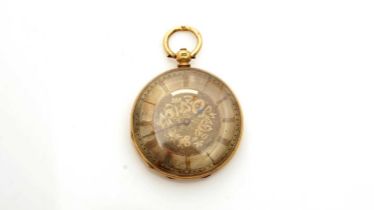 Baume, Geneve: an 18ct yellow gold cased open faced pocket watch