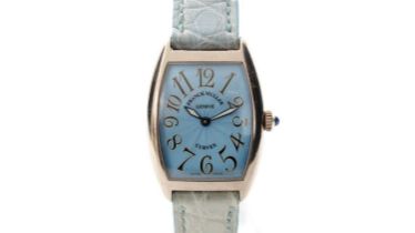 Franck Muller Curvex Sunset: an 18ct white gold-cased quartz lady's wristwatch