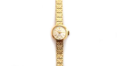 Rolex: a 9ct yellow gold cased manual wind lady's cocktail watch