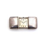 Movado: an Art Deco 935 standard silver bag or purse watch