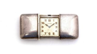 Movado: an Art Deco 935 standard silver bag or purse watch