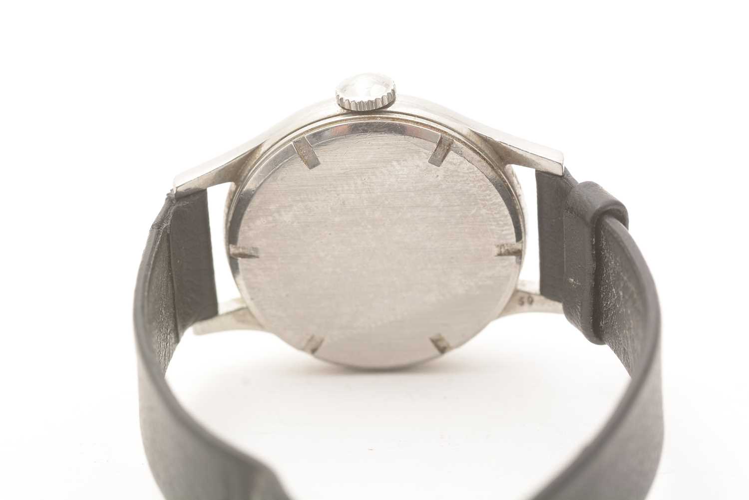 Longines: a steel cased manual wind wristwatch - Image 2 of 4