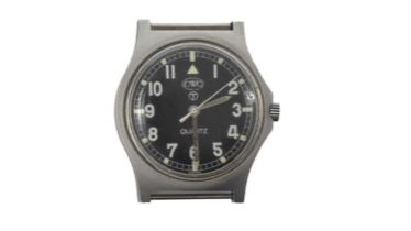 CWC: a Military steel cased quartz wristwatch