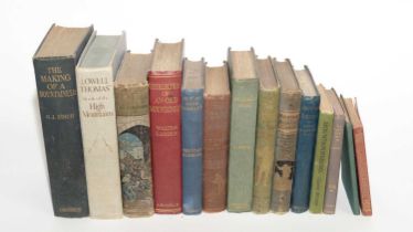 A collection of hardback books relating to mountaineering