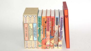 A collection of Folio Society Evelyn Waugh books