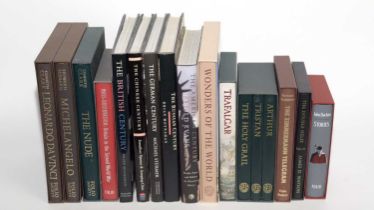 A collection of Folio Society and other books.