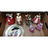 Four Royal Doulton figures - Autumn Breezes HN1934, The Major HN2280, The Puppetmaker HN2253 and