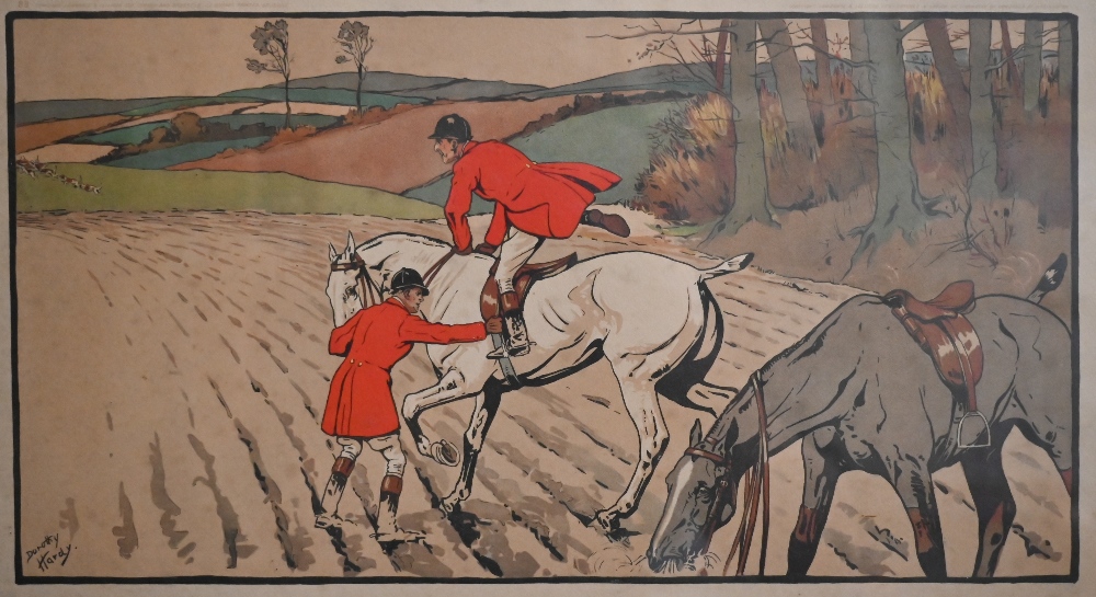 Dorothy Hardy - Set of six coloured hunting prints, 32 x 54 cm (6) - Image 17 of 22