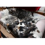 Cow hide throw/rug, 250 x 250 cm approx