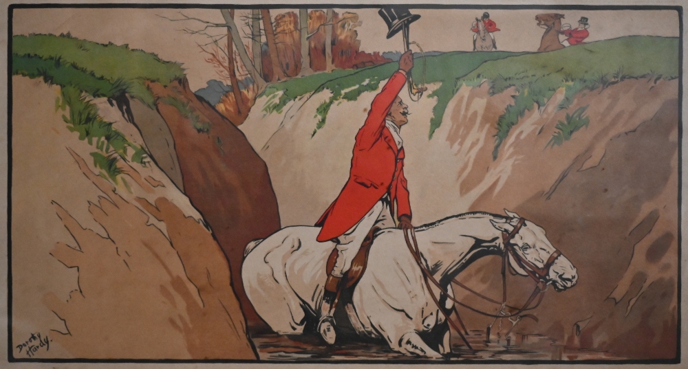 Dorothy Hardy - Set of six coloured hunting prints, 32 x 54 cm (6) - Image 20 of 22