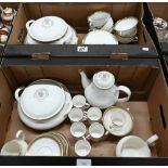 Royal Doulton Clarendon dinner/coffee service (64 pieces including covers) (2 boxes)