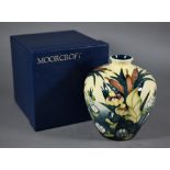 Moorcroft 'Lamia' bulbous vase, 17 cm high (boxed)