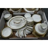 An extensive Royal Doulton 'Clarendon' dinner/tea service for eight (with spares), approx 98 pieces