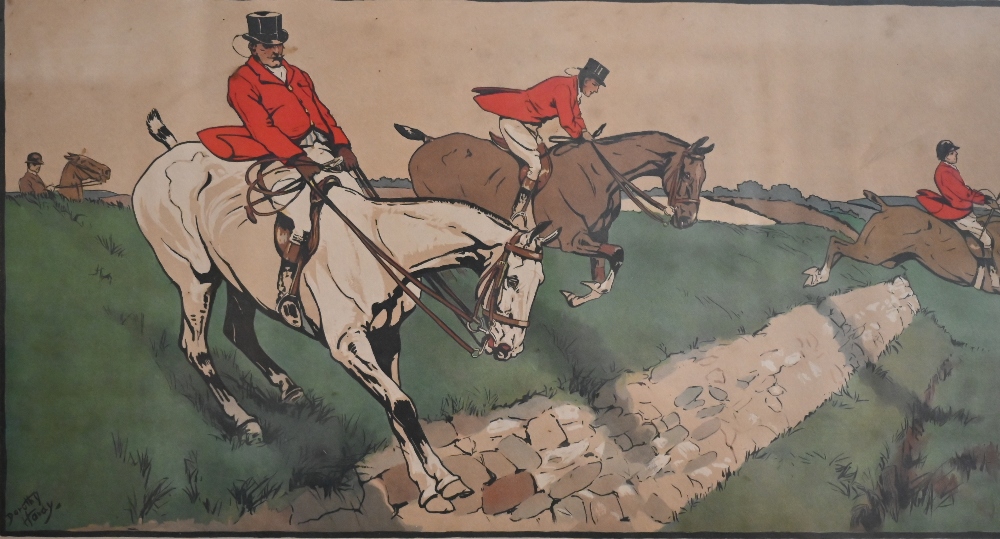 Dorothy Hardy - Set of six coloured hunting prints, 32 x 54 cm (6) - Image 14 of 22