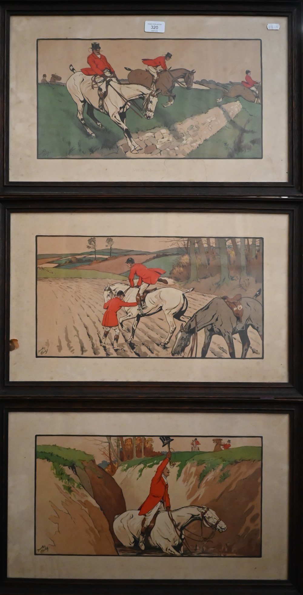Dorothy Hardy - Set of six coloured hunting prints, 32 x 54 cm (6) - Image 12 of 22