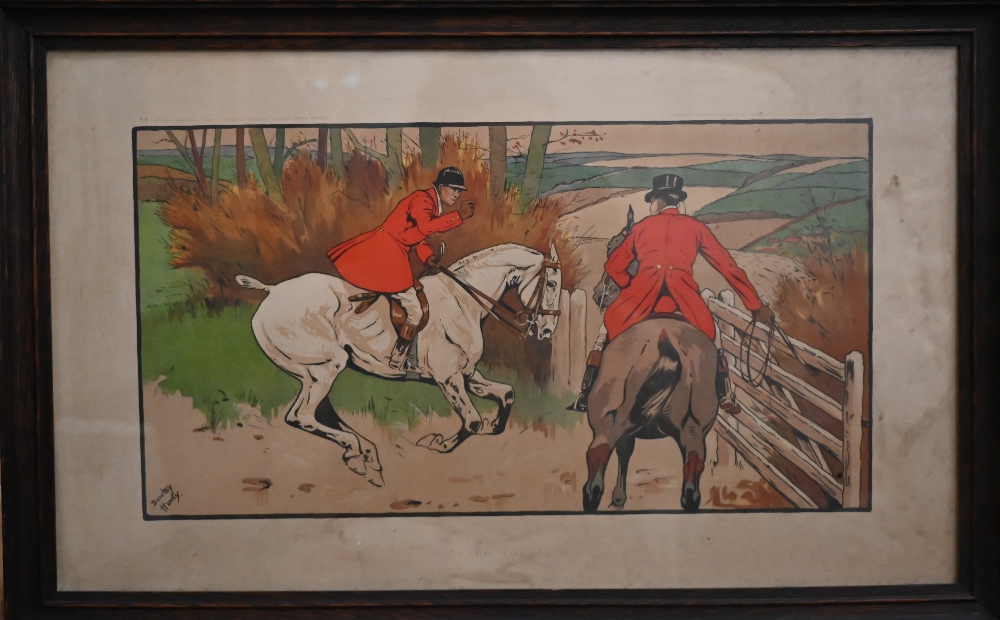 Dorothy Hardy - Set of six coloured hunting prints, 32 x 54 cm (6) - Image 8 of 22