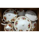 Royal Albert Old Country Roses dinner/tea/coffee service (65 pieces including covers)