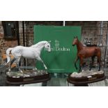 Two Royal Doulton ltd ed racehorses - Desert Orchid DA134, 4082/7500 (boxed) and Red Rum DA218 272/