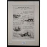 After Rowland Langmaid - The Laws of the Navy - four plates, etchings, pencil signed, 31.5 x 21.5 cm