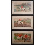 Dorothy Hardy - Set of six coloured hunting prints, 32 x 54 cm (6)