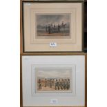 Richard Simkin (1840-1926) - Royal Artillery cannoneers, watercolour, signed, 12 x 19 cm to/w