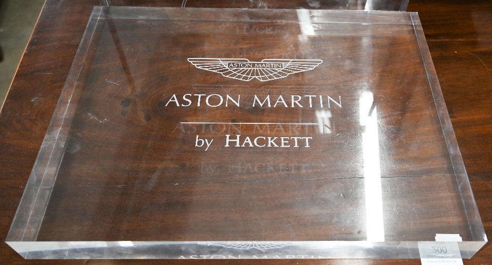 Aston Martin-Hackett, two etched perspex panels, 30 x 40 x 4 cm  (2) - Image 2 of 3