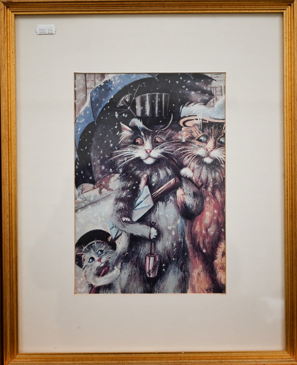 Seven various modern reproduction prints including Louis Wain cats and horse-racing etc (7) - Image 10 of 22