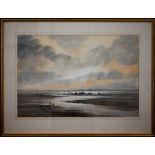 Keith Burtonshaw - 'Overy Staithe, Norfolk', watercolour, signed, 36 x 53 cm and 'Longstone