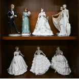 Four Royal Worcester ltd ed figures - 'Sweetest Valentine', 'Belle of the Ball', 'The Fairest