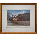 After Norman Thelwell - 'Shortening the odds', print, signed, 20 x 27 cm