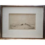 After Martin Hardie (1875-1952) - Coastal view, probably Walberswick, drypoint etching, pencil