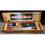Boxed Jacques croquet-set - apparently unused
