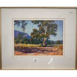 Pat Jenkins - 'Country Road', Queensland, pastel, signed, 25 x 35 cm