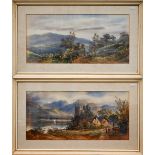 Edward Earp (1851-1945) - A pair of landscape views, watercolour, signed, 23.5 x 29.5 cm (2)