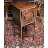 A Victorian mahogany single door pot cupboard, 32 x 33 x 79 cm h