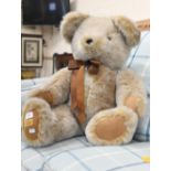 Large Merrythought teddy bear, 72 cm overall