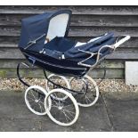 Silver Cross doll's pram in blue livery