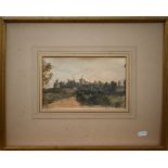 William Crotch (1775-1847) - 'Windsor Castle', watercolour, 13.5 x 22 cm (unglazed), Spink & Son