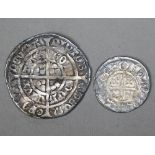 Hammered coins: Edward III groat, to/w a short-cross penny - possibly Henry I (2)